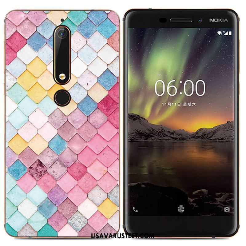 Nokia 6.1 Kuoret Puhelimen Sarjakuva Kotelo Pehmeä Neste Kuori Verkossa