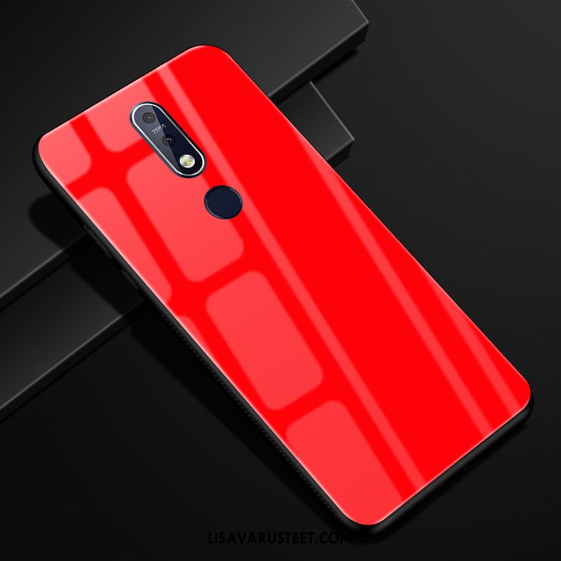 Nokia 7.1 Kuoret Puhelimen Kiinteä Väri Murtumaton Punainen Kaltevuus Tarjous