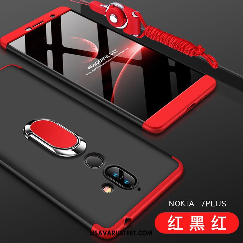 Nokia 7 Plus Kuoret All Inclusive Kova Punainen Kuori Suojaus Kauppa