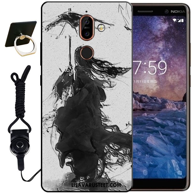 Nokia 7 Plus Kuoret Kohokuviointi Kotelo Kuori Pehmeä Neste Puhelimen Verkossa