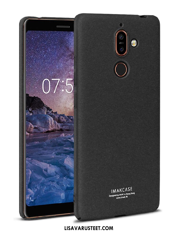 Nokia 7 Plus Kuoret Puhelimen Kotelo All Inclusive Musta Pesty Suede Halvat