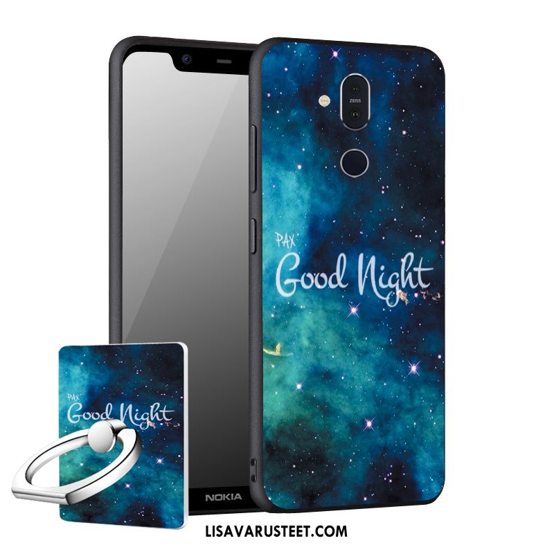 Nokia 8.1 Kuoret Uusi Suojaus Tuki Pesty Suede Pehmeä Neste Verkossa