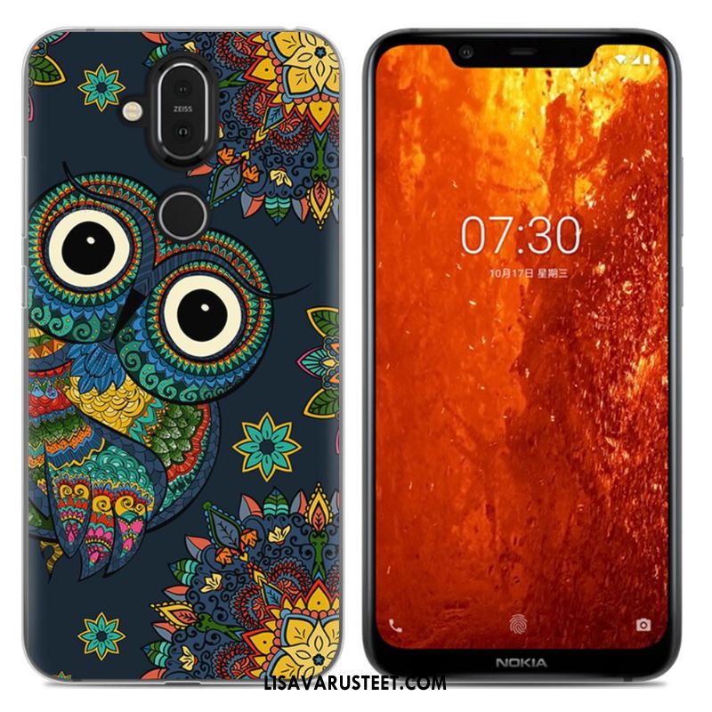 Nokia 8.1 Kuoret Yksinkertainen All Inclusive Sarjakuva Murtumaton Pehmeä Neste Kuori Halvat