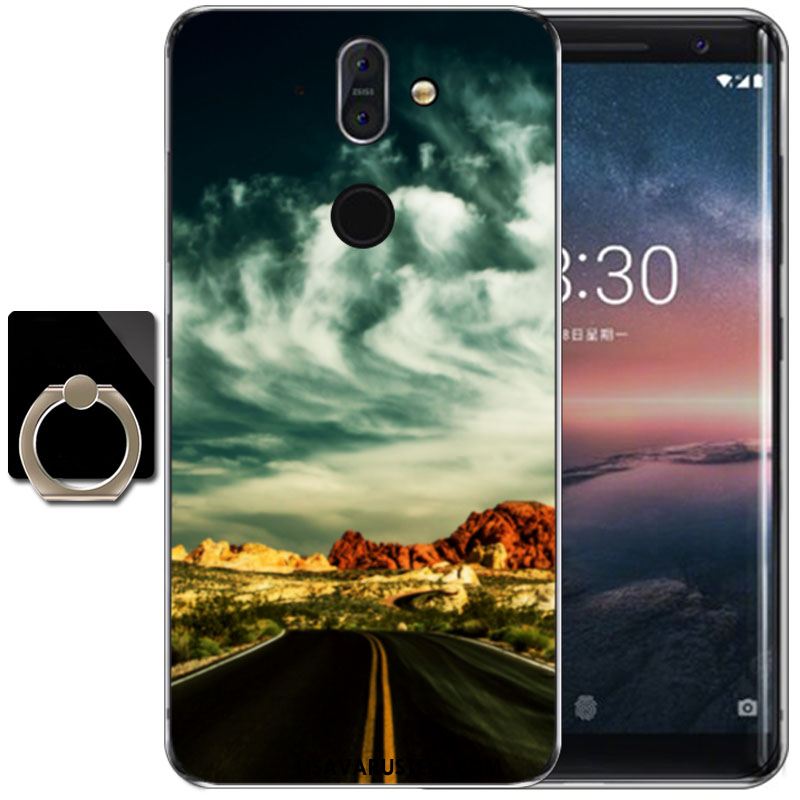 Nokia 8 Sirocco Kuoret Muste Monivärinen Silikoni Tuuli Kotelo Halpa