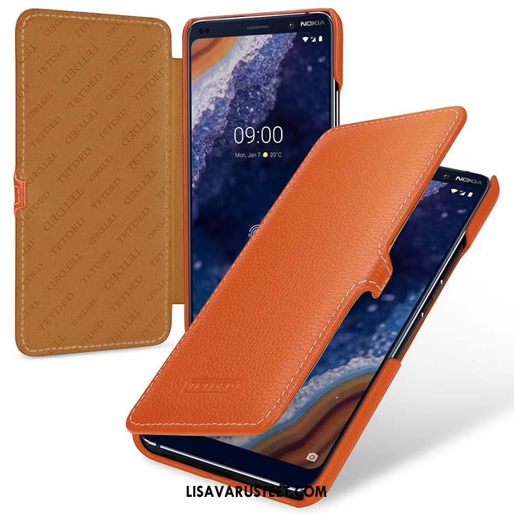 Nokia 9 Pureview Kuoret Tuuli Pu Murtumaton Punainen Aito Nahka Osta