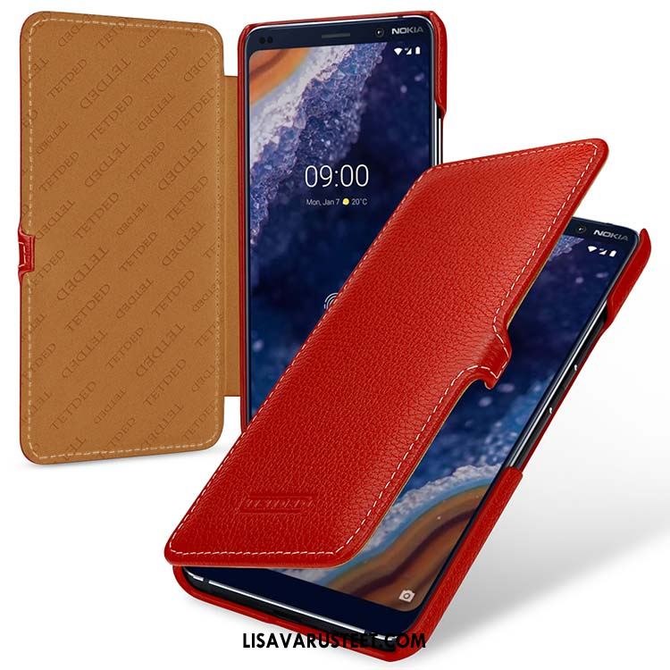 Nokia 9 Pureview Kuoret Tuuli Pu Murtumaton Punainen Aito Nahka Osta