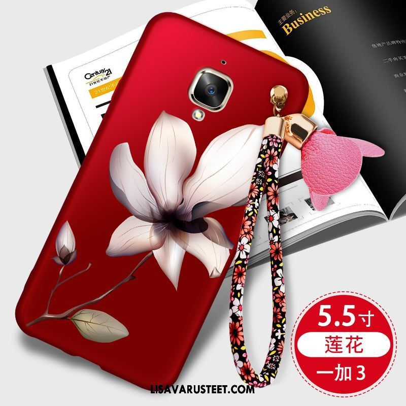 Oneplus 3 Kuoret Murtumaton Pehmeä Neste Trendi Pesty Suede Silikoni Kuori Halvat