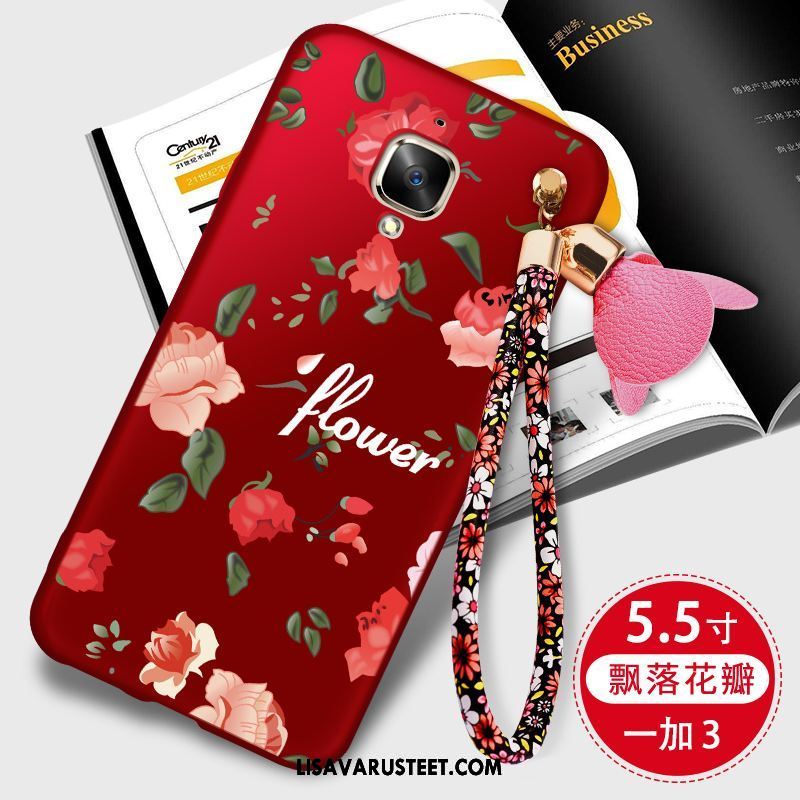 Oneplus 3 Kuoret Murtumaton Pehmeä Neste Trendi Pesty Suede Silikoni Kuori Halvat