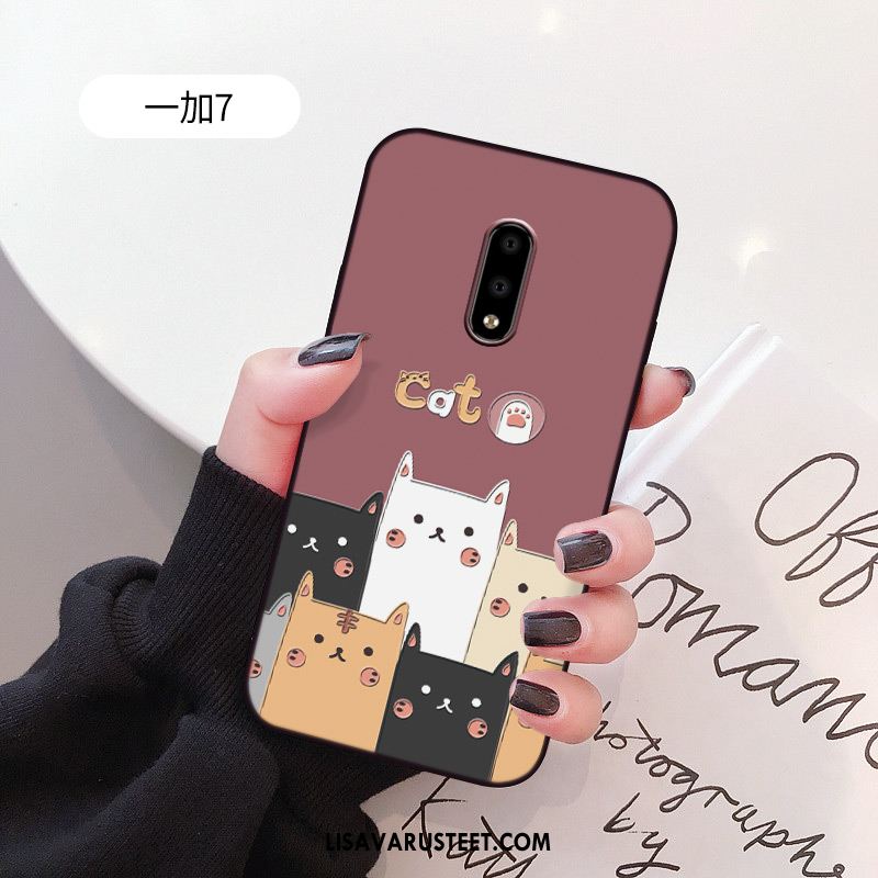 Oneplus 7 Kuoret Pesty Suede All Inclusive Pehmeä Neste Silikoni Ihana Halpa