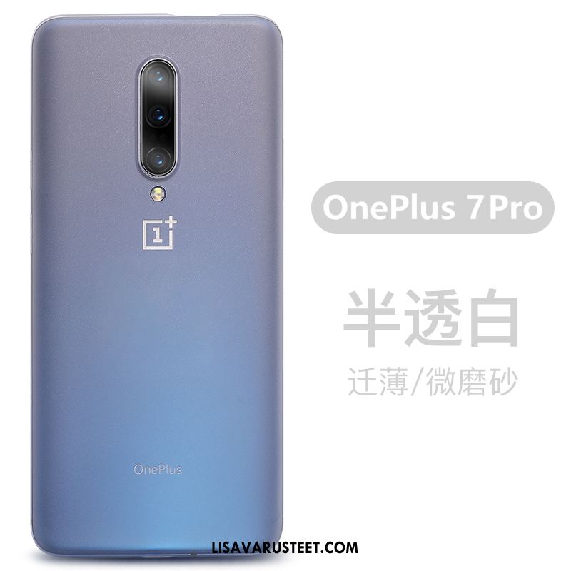 Oneplus 7 Pro Kuoret Ultra Säteilevä Yksinkertainen Kukkakuvio Sininen Kuori Netistä