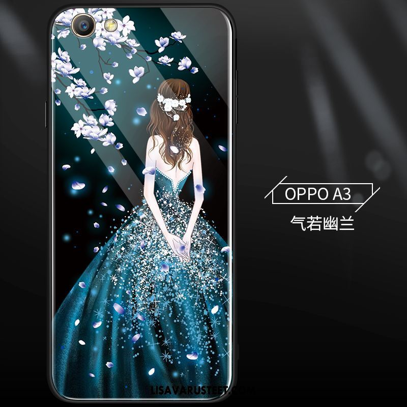 Oppo A3 Kuoret Luova Silikoni Trendi Persoonallisuus Lasi Kuori Myynti