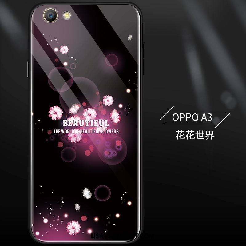 Oppo A3 Kuoret Luova Silikoni Trendi Persoonallisuus Lasi Kuori Myynti