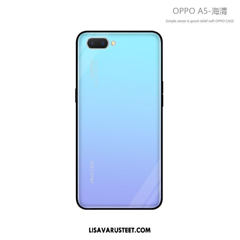 Oppo A5 Kuoret Murtumaton Lasi Tide-brändi Silikoni Persoonallisuus Myynti