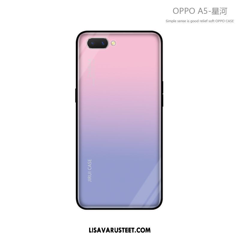 Oppo A5 Kuoret Murtumaton Lasi Tide-brändi Silikoni Persoonallisuus Myynti