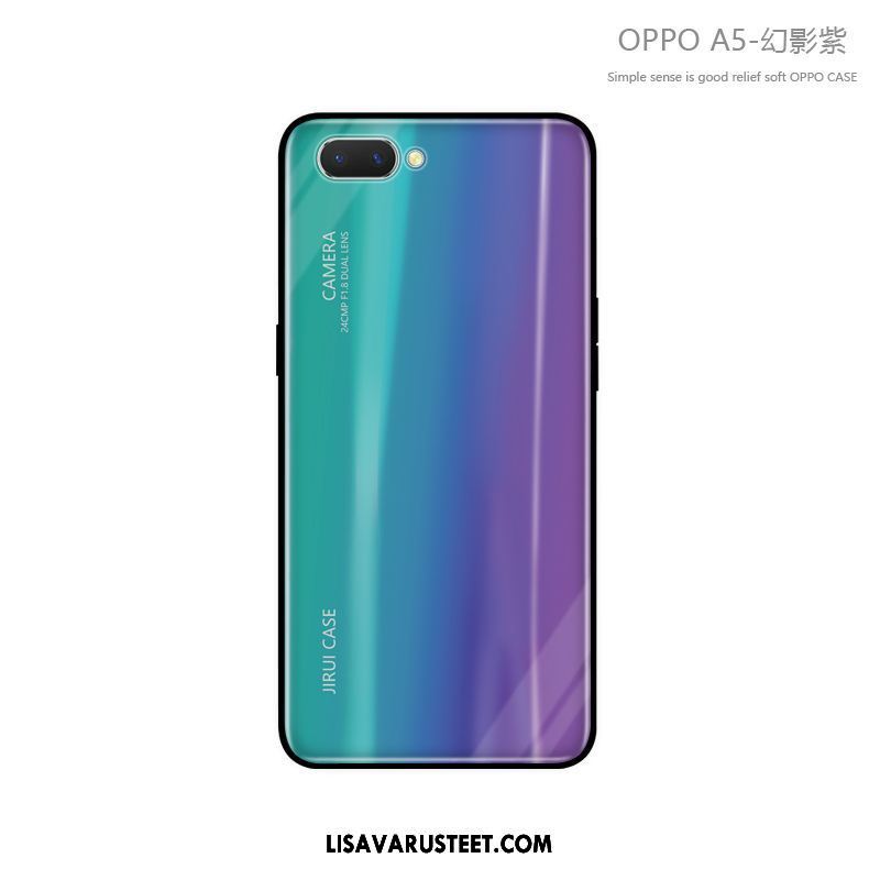 Oppo A5 Kuoret Murtumaton Lasi Tide-brändi Silikoni Persoonallisuus Myynti