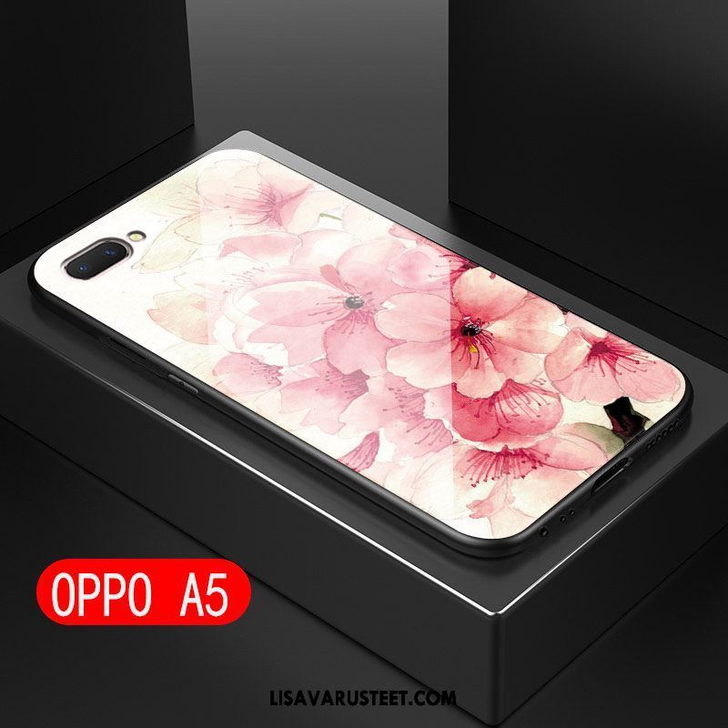 Oppo A5 Kuoret Murtumaton Silikoni Vuosikerta Taide Lasi Osta