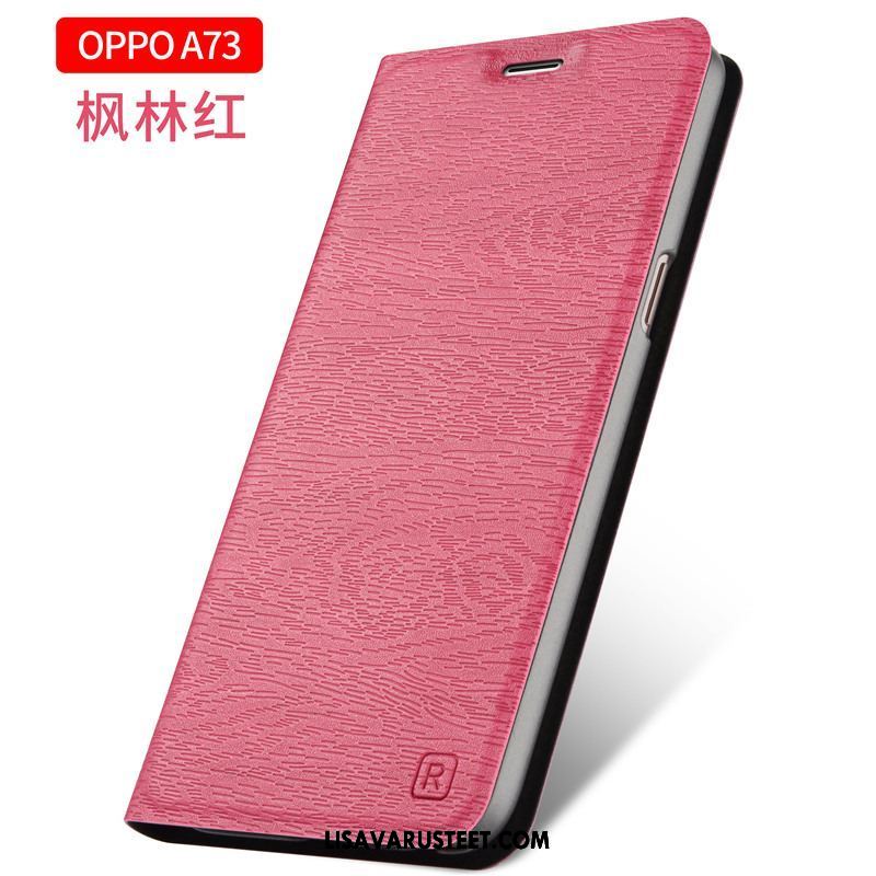 Oppo A73 Kuoret Kotelo Luova Puhelimen Nahkakotelo Kulta Kuori Myynti