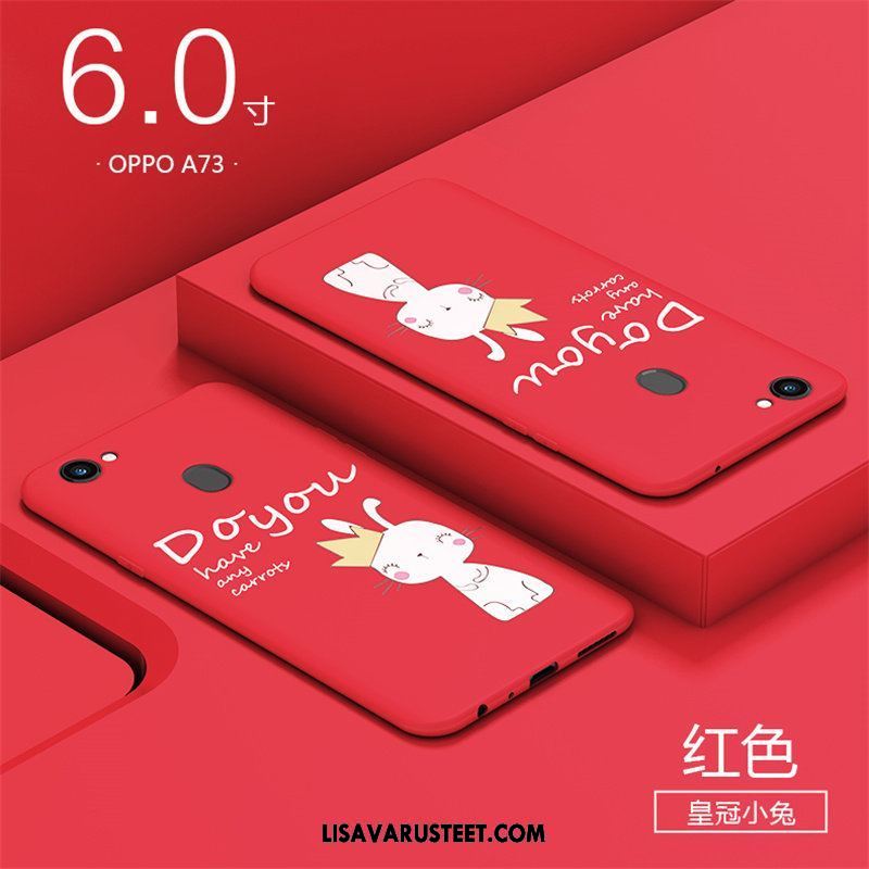 Oppo A73 Kuoret Murtumaton Kuori All Inclusive Luova Punainen Myynti