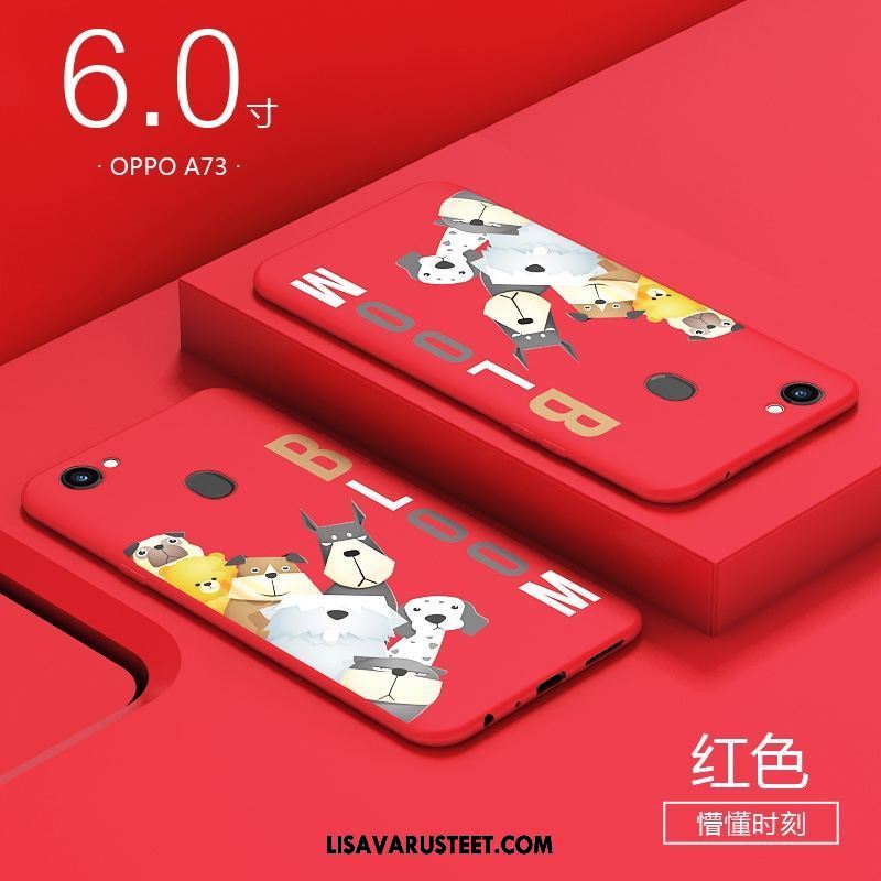 Oppo A73 Kuoret Murtumaton Kuori All Inclusive Luova Punainen Myynti