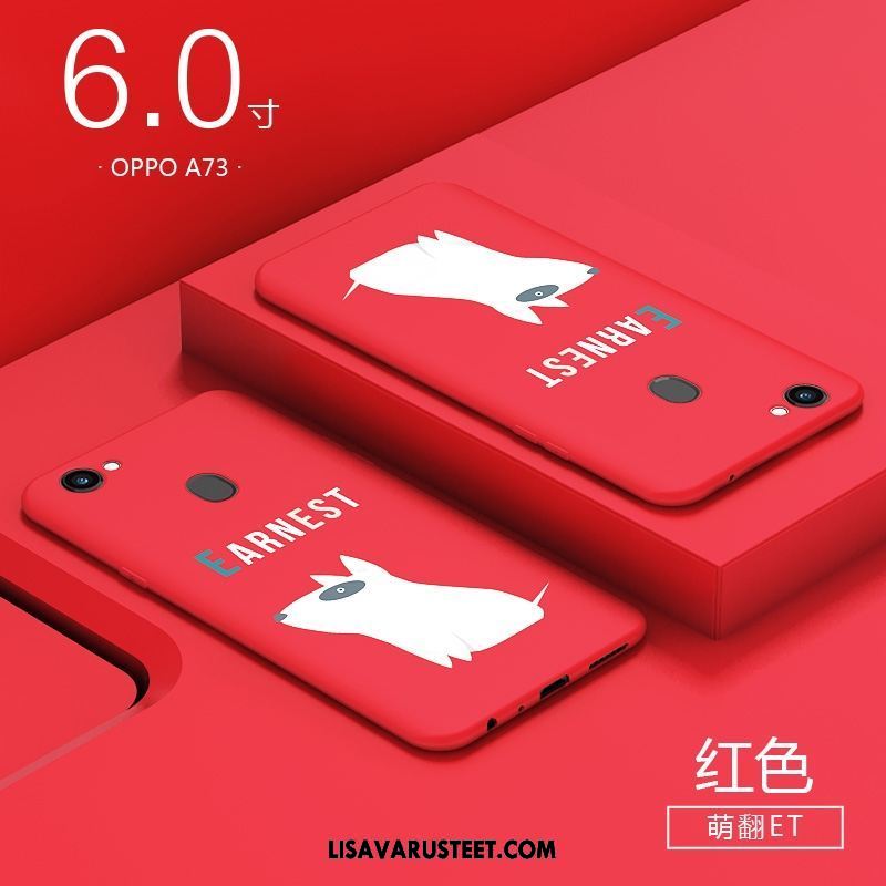 Oppo A73 Kuoret Murtumaton Kuori All Inclusive Luova Punainen Myynti