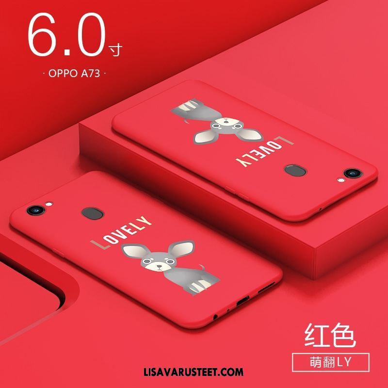 Oppo A73 Kuoret Murtumaton Kuori All Inclusive Luova Punainen Myynti