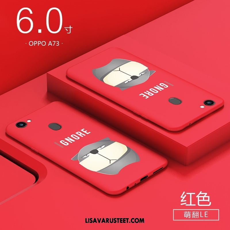 Oppo A73 Kuoret Murtumaton Kuori All Inclusive Luova Punainen Myynti