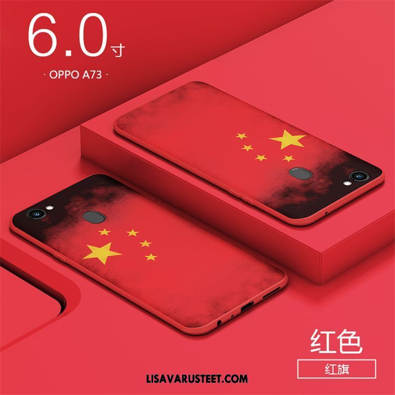 Oppo A73 Kuoret Murtumaton Kuori All Inclusive Luova Punainen Myynti