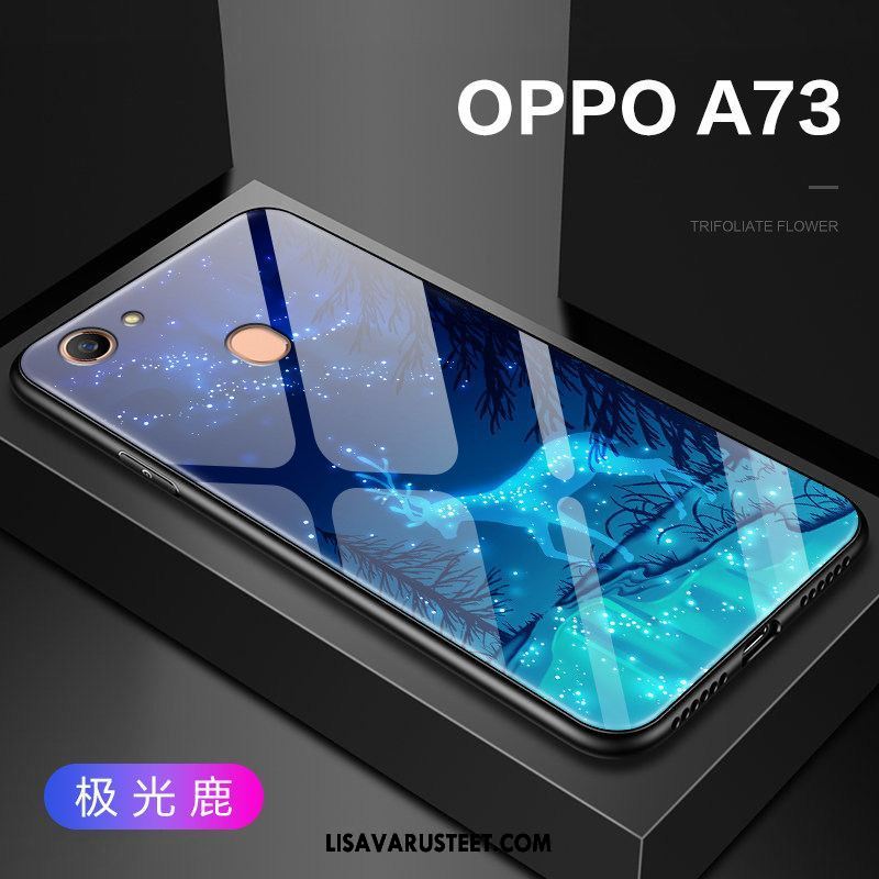 Oppo A73 Kuoret Punainen Ohut Kotelo Ultra Lasi Myynti