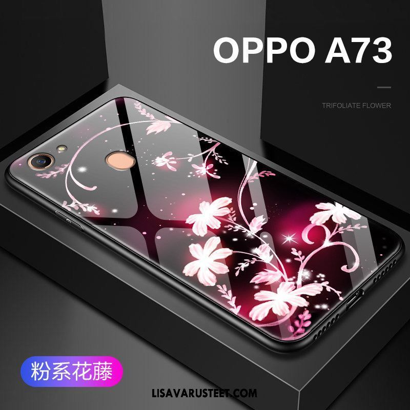 Oppo A73 Kuoret Punainen Ohut Kotelo Ultra Lasi Myynti