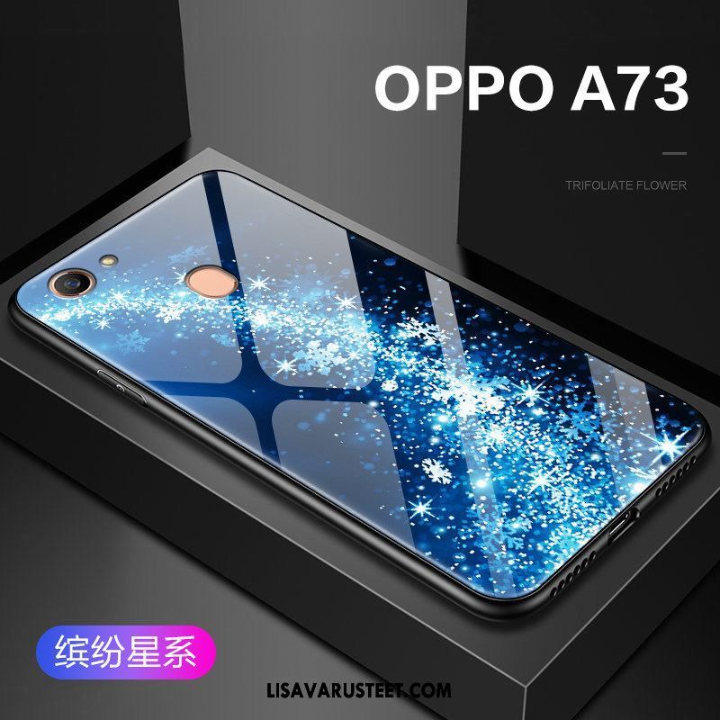 Oppo A73 Kuoret Punainen Ohut Kotelo Ultra Lasi Myynti