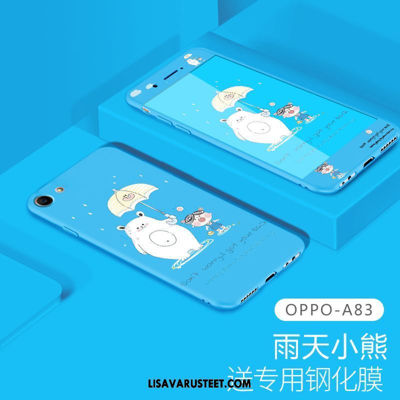 Oppo A83 Kuoret Kotelo Silikoni Karkaisu Lasi Murtumaton Osta