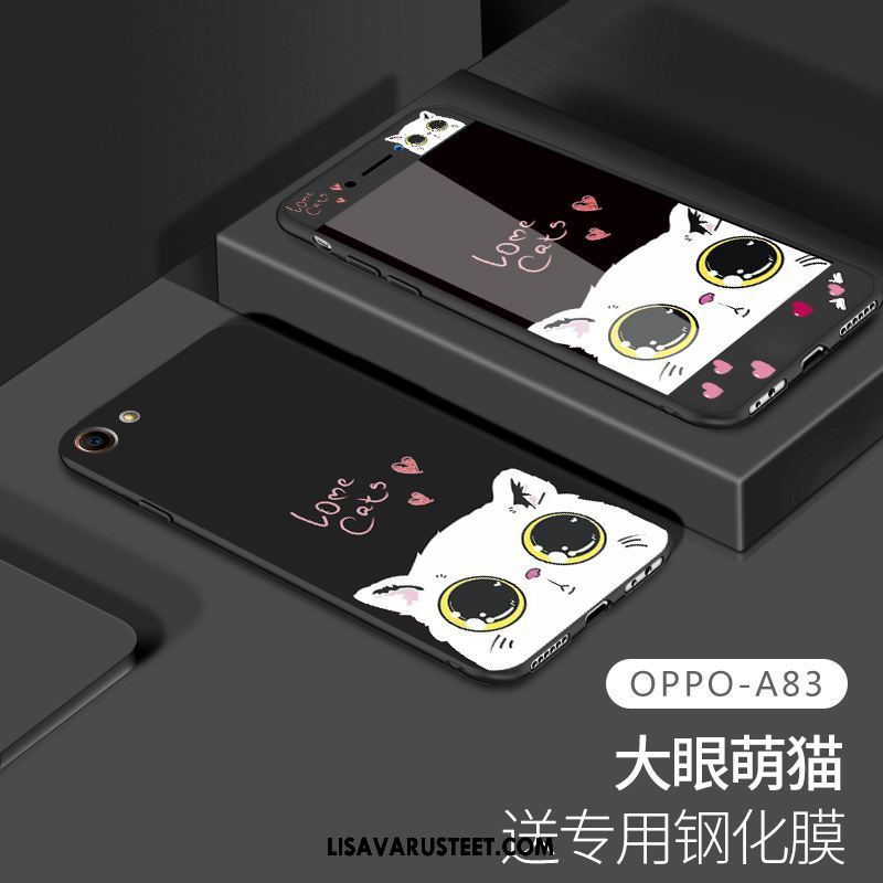 Oppo A83 Kuoret Kotelo Silikoni Karkaisu Lasi Murtumaton Osta