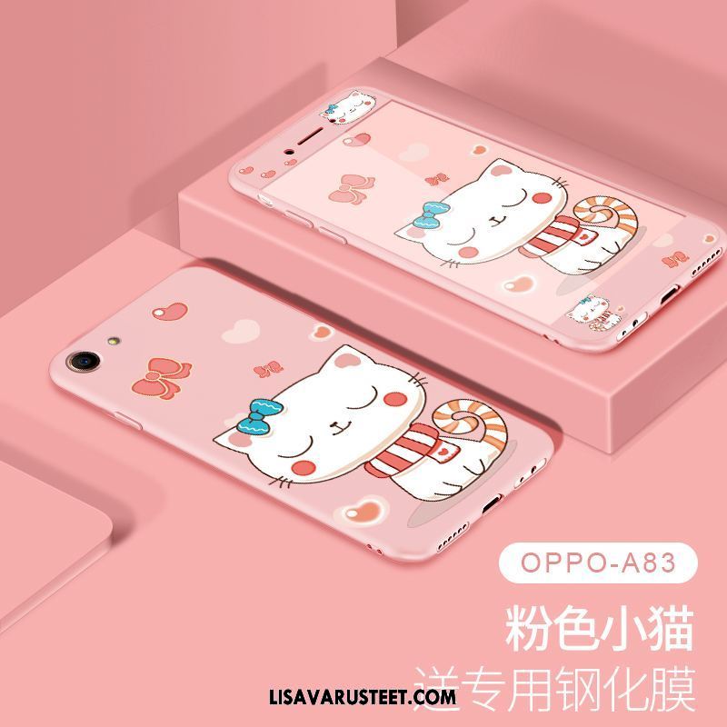 Oppo A83 Kuoret Kotelo Silikoni Karkaisu Lasi Murtumaton Osta