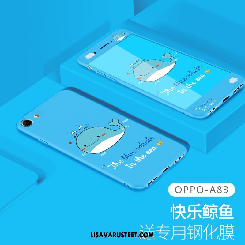 Oppo A83 Kuoret Kotelo Silikoni Karkaisu Lasi Murtumaton Osta