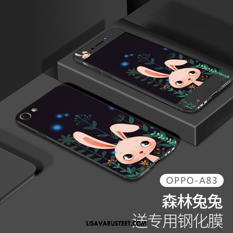 Oppo A83 Kuoret Kotelo Silikoni Karkaisu Lasi Murtumaton Osta