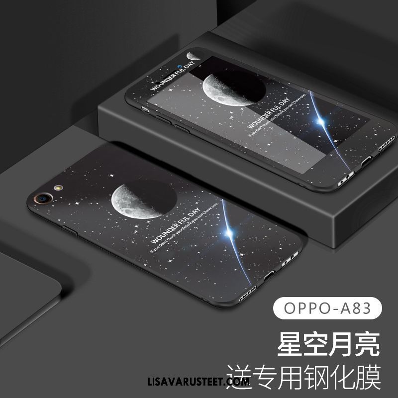 Oppo A83 Kuoret Kotelo Silikoni Karkaisu Lasi Murtumaton Osta