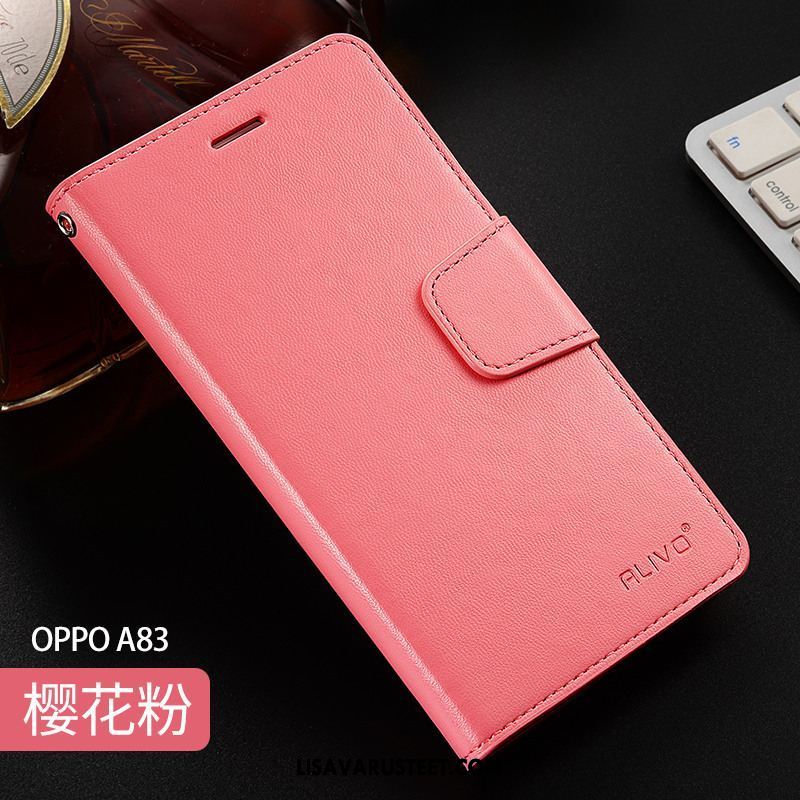 Oppo A83 Kuoret Kuori Suojaus Puhelimen Nahkakotelo Punainen Kauppa