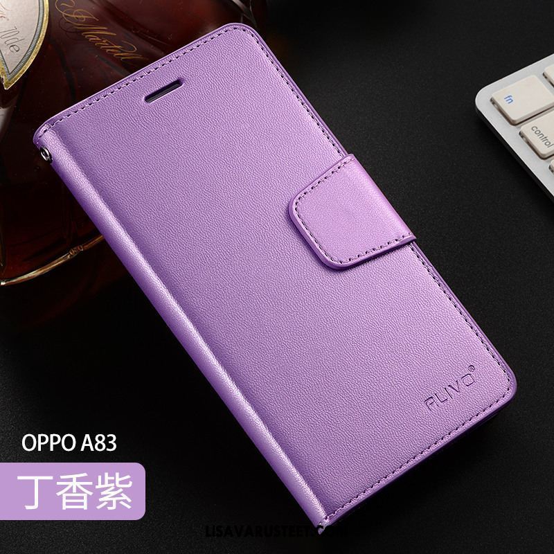 Oppo A83 Kuoret Kuori Suojaus Puhelimen Nahkakotelo Punainen Kauppa