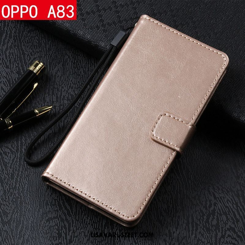 Oppo A83 Kuoret Murtumaton Nahkakotelo Suojaus Puhelimen All Inclusive Osta