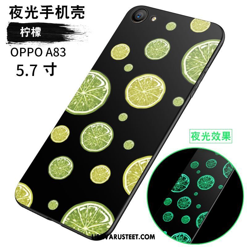 Oppo A83 Kuoret Persoonallisuus Kuori Musta Murtumaton Pehmeä Neste Verkossa