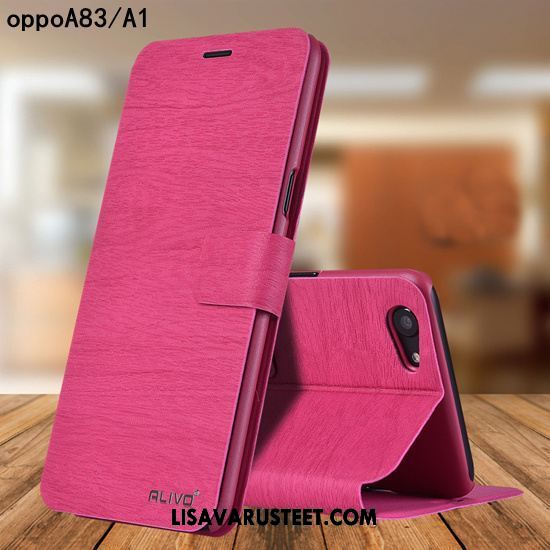 Oppo A83 Kuoret Suojaus Pesty Suede Kova Simpukka Murtumaton Kuori Verkossa