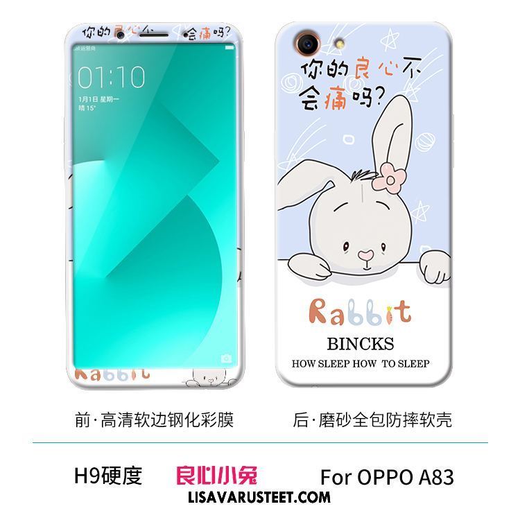 Oppo A83 Kuoret Valkoinen Pehmeä Neste Silikoni Kuori Puhelimen Tarjous