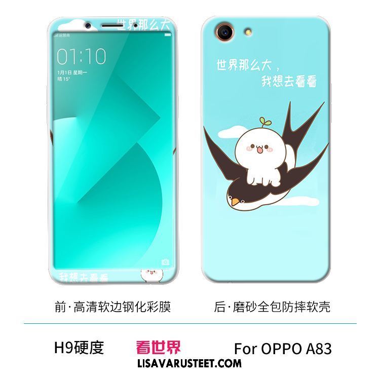 Oppo A83 Kuoret Valkoinen Pehmeä Neste Silikoni Kuori Puhelimen Tarjous