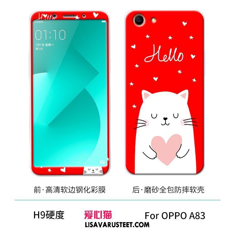 Oppo A83 Kuoret Valkoinen Pehmeä Neste Silikoni Kuori Puhelimen Tarjous