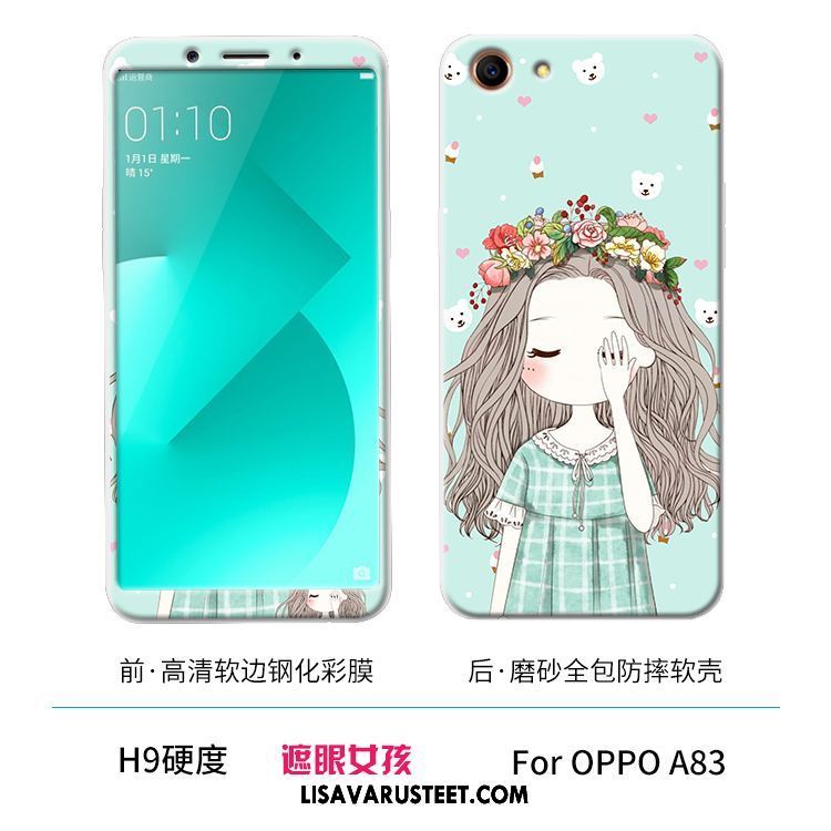 Oppo A83 Kuoret Valkoinen Pehmeä Neste Silikoni Kuori Puhelimen Tarjous