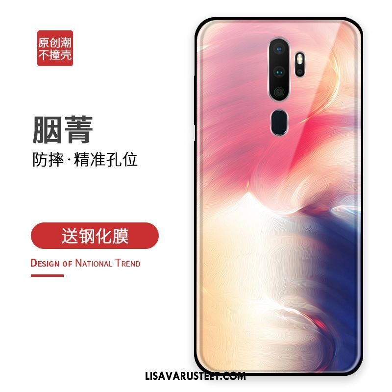 Oppo A9 2020 Kuoret Riikinkukko Silikoni Kuori Karkaisu Puhelimen Osta