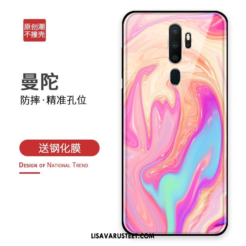 Oppo A9 2020 Kuoret Riikinkukko Silikoni Kuori Karkaisu Puhelimen Osta