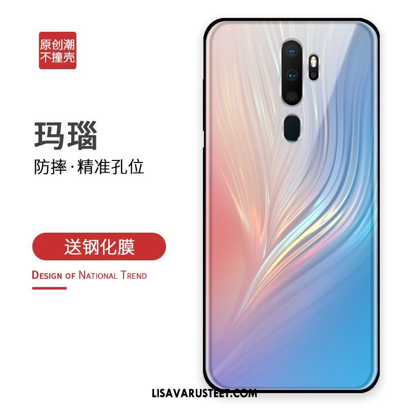 Oppo A9 2020 Kuoret Riikinkukko Silikoni Kuori Karkaisu Puhelimen Osta