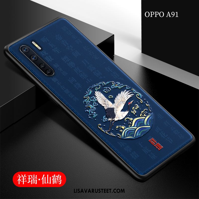 Oppo A91 Kuoret Murtumaton Suojaus Kiinalainen Tyyli Uusi Ohut Verkossa