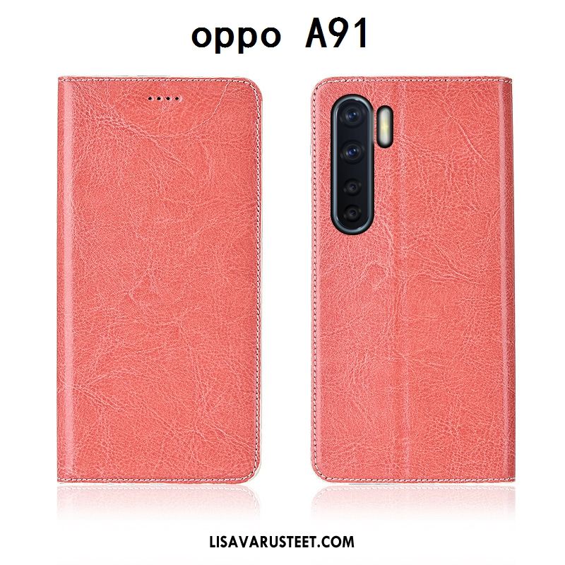 Oppo A91 Kuoret Nuoret All Inclusive Kukkakuvio Murtumaton Nahkakotelo Kauppa